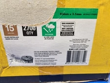 DEWALT DWC12P120DG 3 1/4"x 0.120" Smooth Framing Coil Nails (2700) 15 Degree