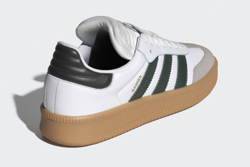 ◆adidas◆ Samba XLG White Dark Green IE9181 Adidas Originals Men's Samba XLG White Collegiate Green