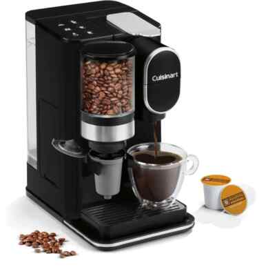 Cuisinart Grind & Brew  Single-Serve Coffee Maker, 100g, Black, DGB-2 -- NEW --