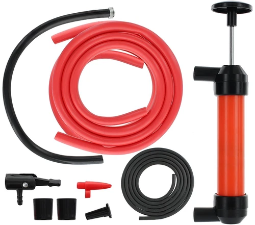 Multi-Purpose Siphon Transfer Pump Kit W/Tube 4 Fluid Fuel Extractor Suction Oil