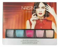 NAILS INC Gel Effect Mini Nail Polish Set 5 x 5ml Each LTD Edition New in Box