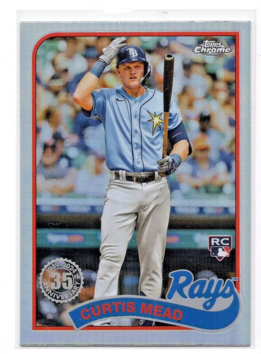 Curtis Mead 2024 Topps Chrome 1989 Topps Baseball RC #89CB-20 Tampa Bay Rays