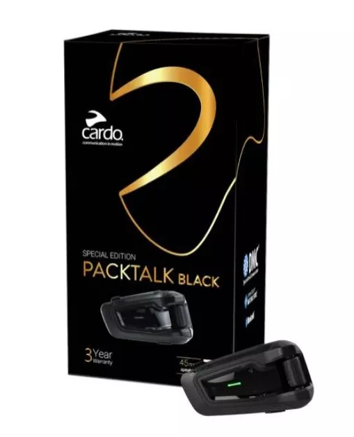 NEW Cardo Packtalk BOLD Special Edition BLACK PTB0040 JBL Speakers