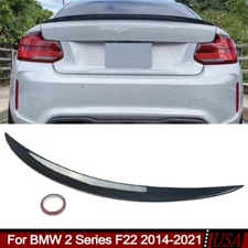 Fits BMW F22 M240i F87 M2 14-21 M Performance Trunk Spoiler Wing Lip Gloss Black