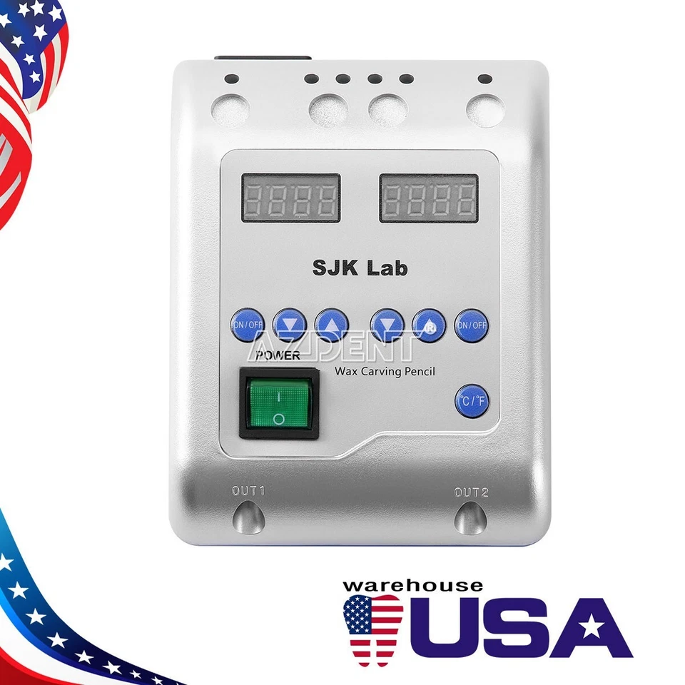 Cuchillo de cera eléctrico de laboratorio dental SJK encerador tallador de lápiz + 6 piezas puntas + 2 piezas bolígrafos Foto 2 de 4