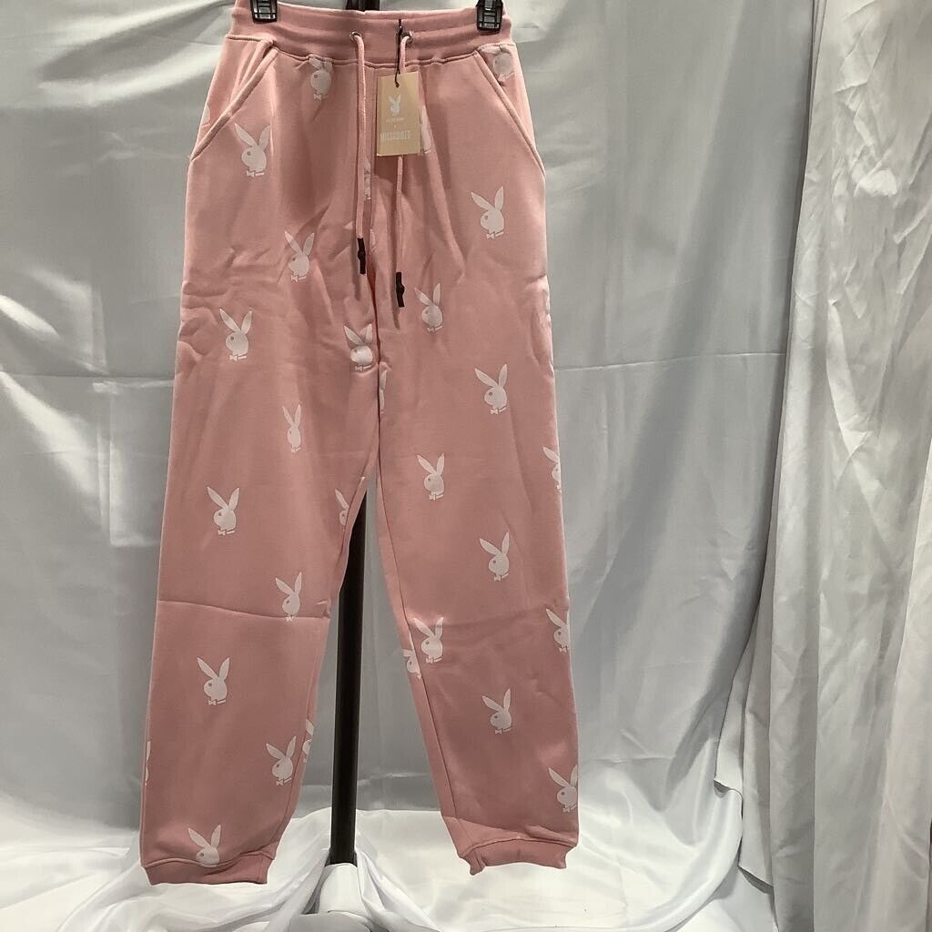 Playboy Missguided Womens AOP Joggers Pink Bunny 6 | eBay