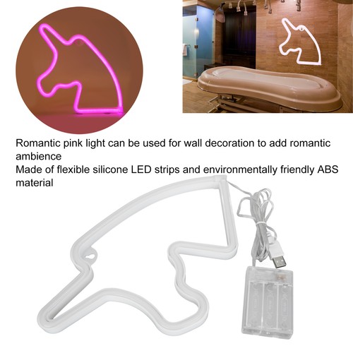 Neon Sign Romantic Pink Lights USB-Anschluss Safe Use LED Neon Light Für Ra FAT - Bild 23 von 24