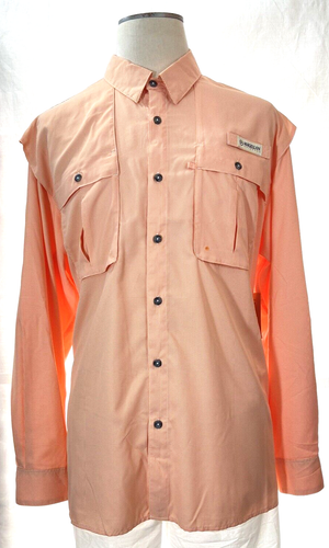 Chemise De Pêche Magellan Outdoors – Orange, L, évacuant L'humidité, Ventilée, Coupe Décontractée