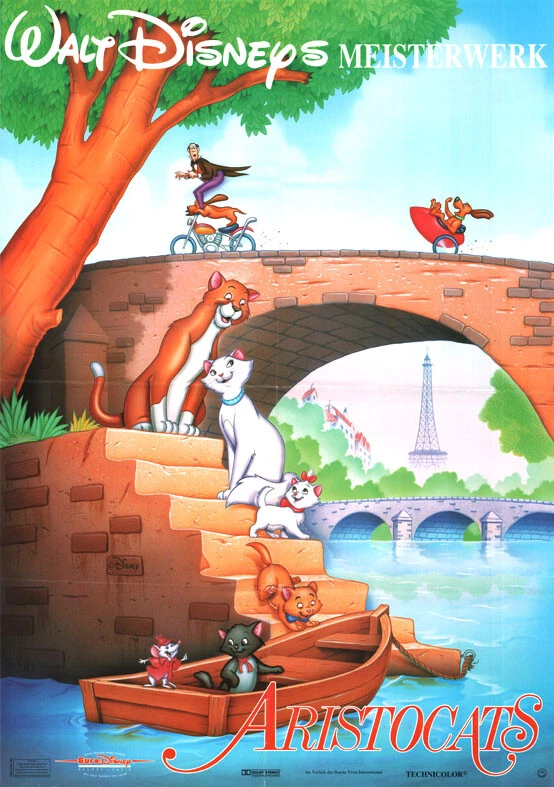 Aristocats ORIGINAL A1 Kinoplakat Walt Disney / Wolfgang Reitherman - Bild 1 von 1