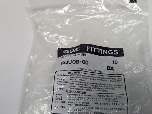 Menge 6 NEU SMC KQU08-00 One-Touch Union Armaturen KQU0800 - Bild 4 von 7