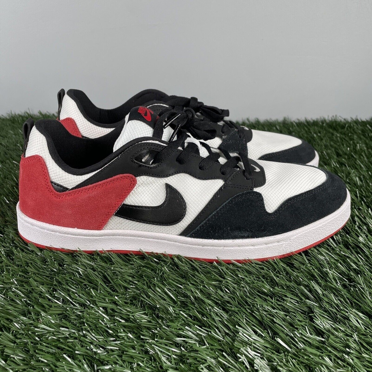 Nike SB Alleyoop Red White Black Skate Shoes CJ0882-102 Men's Size
