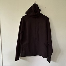All in Motion Hoodie Womens Medium Gray Full Zip Sweatshirt Pockets Thumb Holes