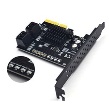 PCI Express x4 to 4Ports SATA 3.0 PCI-E Expansion Card Marvell 88SE9230 Chipset