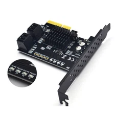 PCI Express x4 to 4Ports SATA 3.0 PCI-E Expansion Card Marvell 88SE9230 Chipset