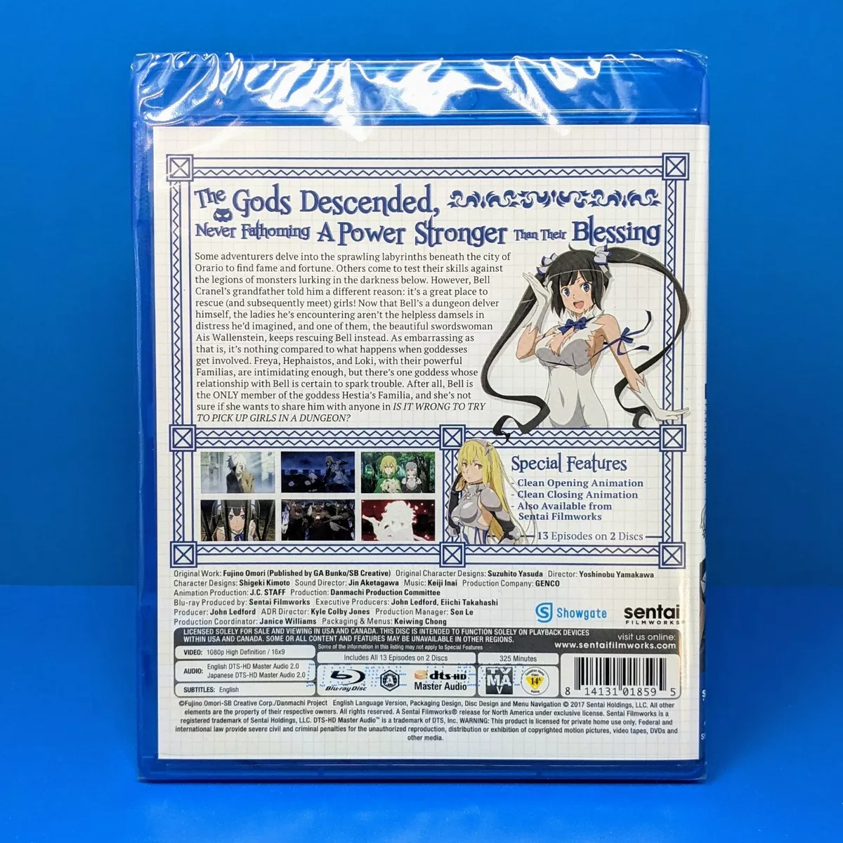 DanMachi Is It Wrong to Try to Pick Up Girls in A Dungeon Blu-ray Anime  Complete