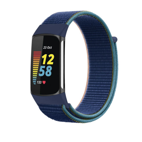 For Fitbit Charge 5 6 Nylon Sport Loop Band Strap Wrist Bracelet Replacement - Picture 31 of 42