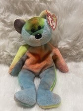 Rare Retired Ty Beanie Bear Garcia 1993 - Multicolor