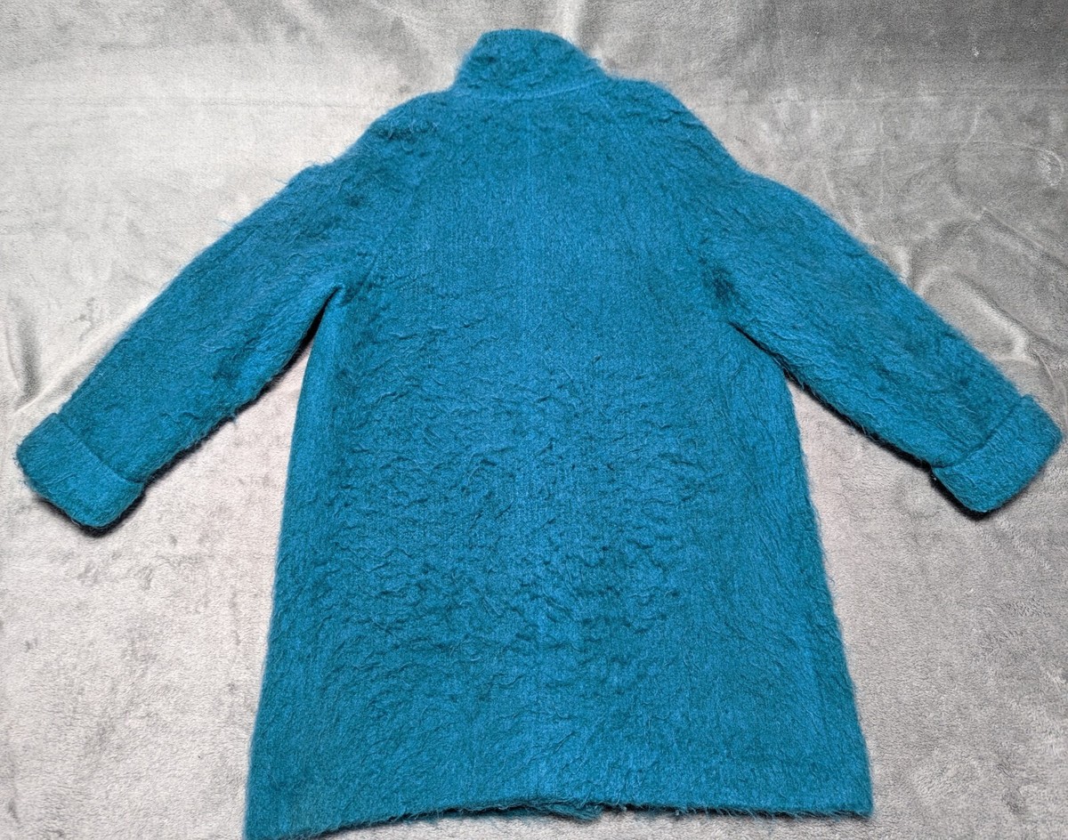 Appleseed's Blue Lined Coat - Wool Mohair Alpaca - Pre-owned