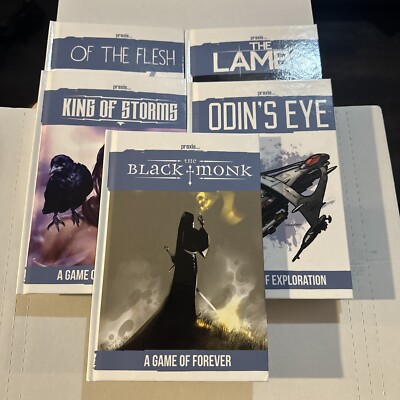 Post World Games Fantasy RPG PRAXIS Set, Black Monk, Odin s Eye, The Lambs .. +