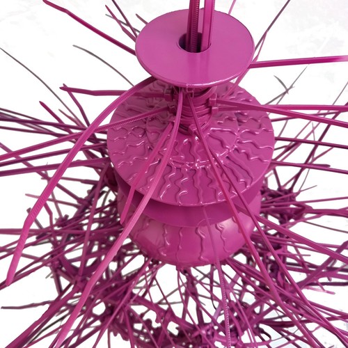 chandelier no crystal light design home lighting ceiling lamp holder purple pink - Picture 4 of 12