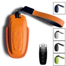 Genuine Leather Car Key Case Cover For Audi Q3 Q5 Q7 A3 A4 A6 A7 A8 A4l Tt Rs5 Genuine Leather Car Key Case Cover For Audi Q3 Q5 Q7 A3 A4 A6 A7 A8 A4l Tt Rs5