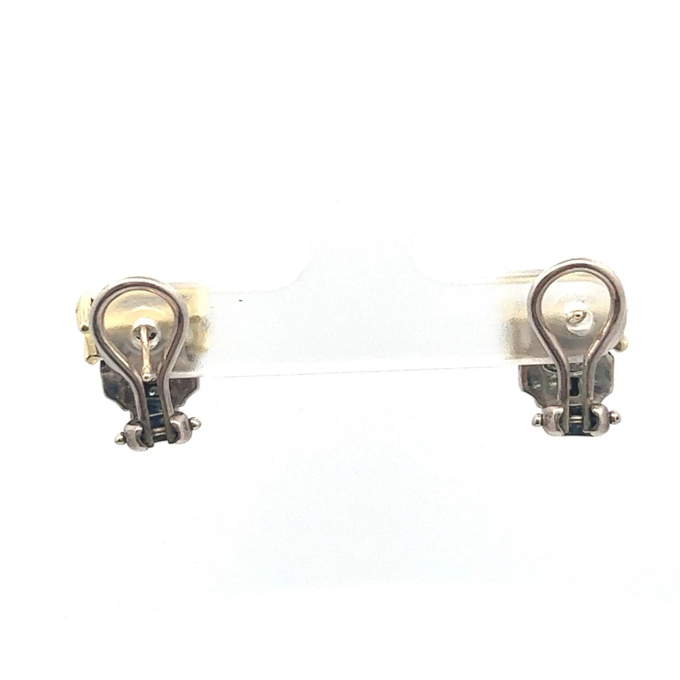 Pendientes Lagos Caviar Oro 18KT, Plata de Ley, Topacio Ahumado y Diamantes. Foto 2 de 4