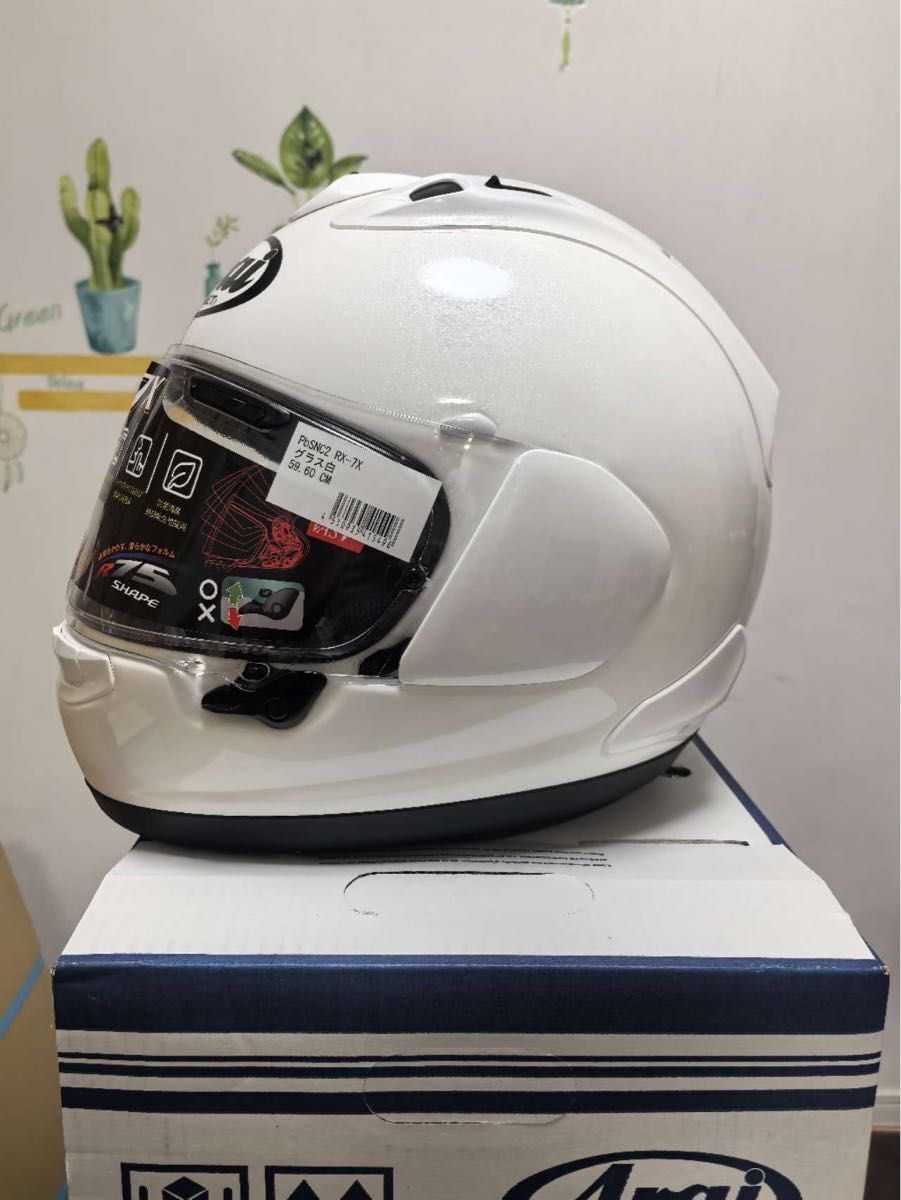【新品未使用】 Arai アライ RX-7X グラスホワイト 61-62 XL 新品アライ RX-7X グラスホワイト白XL 61~62cm