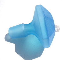 Sea Glass, Beautiful Vintage Turquoise Blue Bottle Stopper with Octagon Top