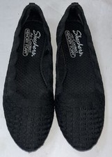 Skechers Modern Comfort Womens Cleo 2.0 Love Spell Ballet Flat Slip On Black 6.5