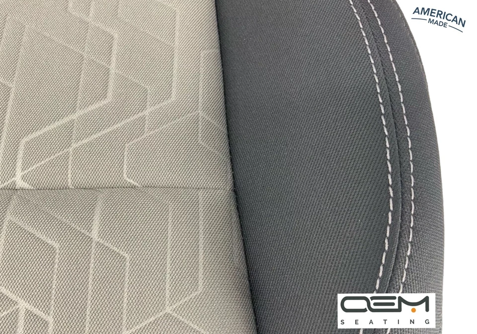 Cubierta de asiento de tela negra para parte inferior del conductor Toyota Tacoma 2016 2017 2018 2019 2020 Foto 2 de 4