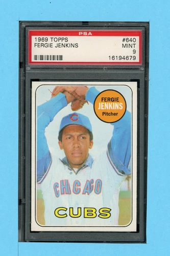 1969 TOPPS #640 FERGIE JENKINS PSA 9 (PLEASE READ DESCRIPTION BOX)