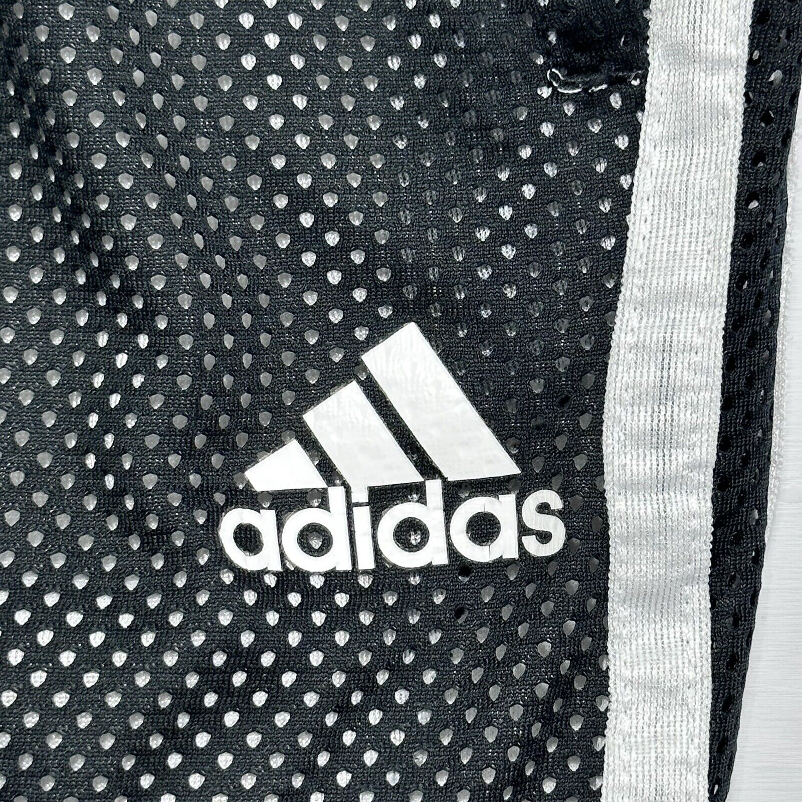 Adidas Triple Up Athletic Basketball Track Pants Black White Mens Size XL Mesh