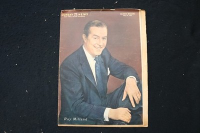 1955 MAY 29 SUNDAY NY NEWS COLOROTO MAGAZINE - RAY MILLAND COVER - E 26162