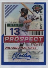 2024 Prospect Edition Blue Prizm Signatures /149 Orlando Martinez #139 Auto 16wc