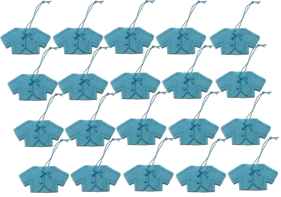 Baby Coats Haberdashery Sewing Felt Coats Baby Blue Christening Reveal Set of 20 - Image 4 of 4