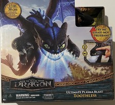 How to Train Your Dragon Ultimate Plasma Blast Toothless Figure -New