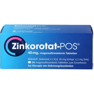 ZINKOROTAT POS magensaftresistente Tabletten 50 St PZN 06340895