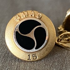 Vintage General Motors 10K Gold Filled Employee 15 Year Service Award Pin GMAD