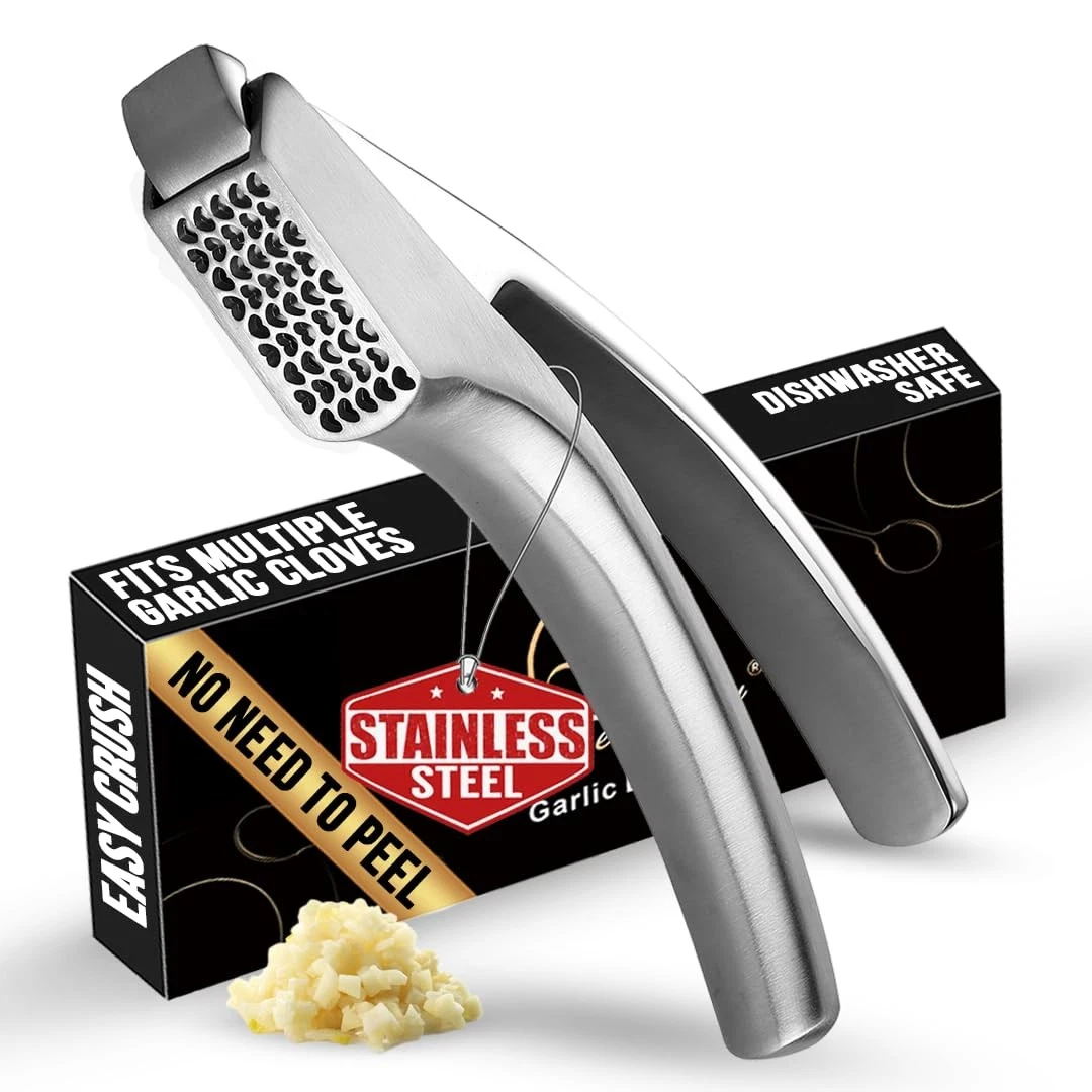 No Peeling Required Garlic Press Stainless Steel with Detachable Handle for C...
Opens in a new wind