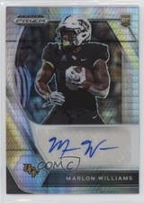 2021 Panini Prizm Draft Picks Hyper Marlon Williams #DPA-MWI Auto 3hd