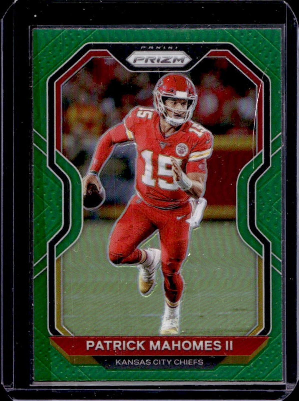 2020 Prizm Patrick Mahomes II Green #124 Chiefs