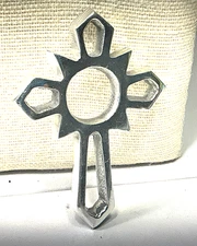 Fashion Necklace Cast Aluminum Large Cross Pendant No Chain 75A