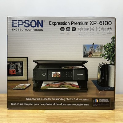 Epson Expression Premium XP-6100 Compact All-In-One Wireless Color Printer NEW