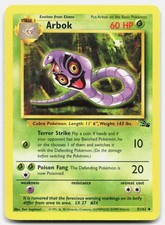 Fossil Arbok 31/62 Moderately Played Pokemon Unlimited UC Tcg Card