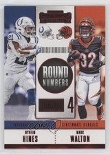 2018 Panini Contenders Round Numbers Ruby Mark Walton Nyheim Hines #RNA-HW 11pj
