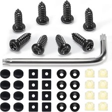 8 Sets Anti-theft Stainless Steel License Plate Fastenersrust Proof And Anti-ra 8 Sets Anti-theft Stainless Steel License Plate Fastenersrust Proof And Anti-ra