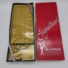 Mel Howard Formal Wear Accessories Cummerbund Bowtie New Old Stock Vintage