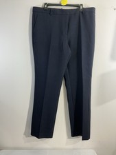 Womans Ann Taylor Sophia Size 16 Midrise Navy Dress Pants NWT