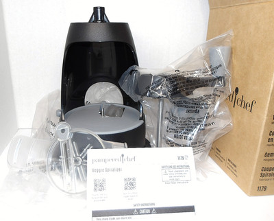 Pampered Chef Veggie Spiralizer Cutter, Black, #1179