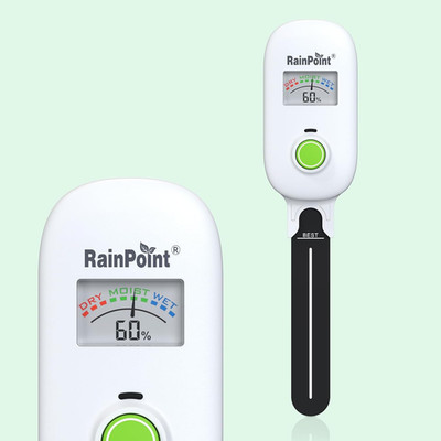 [2026 Version]Rainpoint Visual Gauge Digital Smart Wireless Plant Moisture Meter